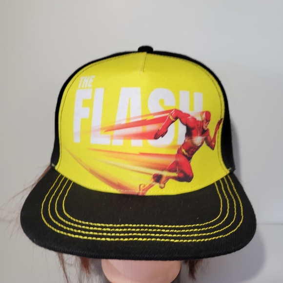 Six Flags The Flash DC Comics Snapback Hat - Picture 2 of 5